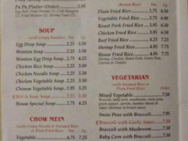 King Garden menu