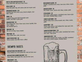 Stone Bridge Brewing Company menu