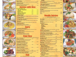 Nooddi Thai Chef menu