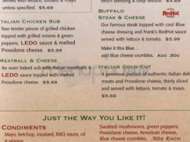 Ledo Pizza menu