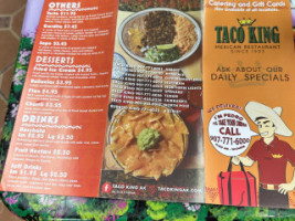 Taco King menu