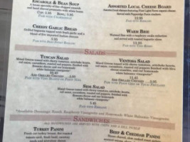 Ventosa Vineyards menu