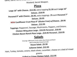 Happy Valley Inn menu