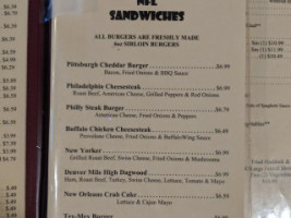 El Rancho Lounge menu