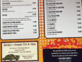 Pond Pit Bbq menu