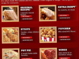 Kfc menu