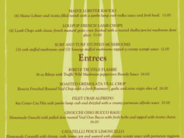 Fort Cafe menu