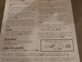 Copper Tap Grille menu