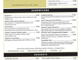 Keegan's Grill On Camelback menu