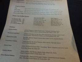 Cork Wine Grille menu