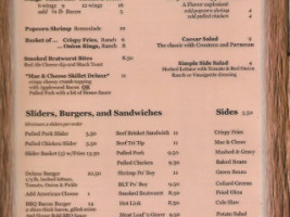 Arizona Bbq Shack menu