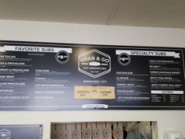 Grab And Go Subs menu