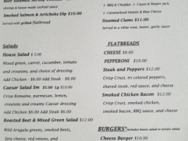 Blaine Creek Grill menu