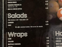 Rob's Pub Grub menu