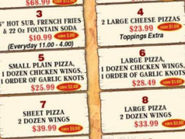 Jerlando's Pizza Co. menu