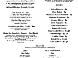 Mckenzie Station Grill menu