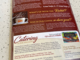 Richard Walker's Pancake House menu