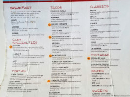 Papalote Taco House menu