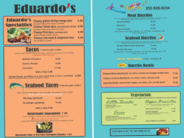 Eduardo's Taco Stand menu