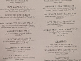 Hathorne menu