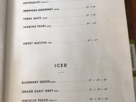 Vespr Craft Coffee Allures menu