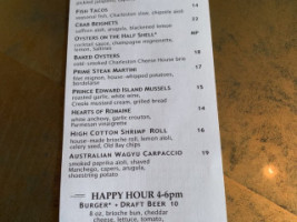 High Cotton Charleston menu