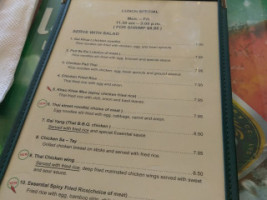 Essential Thai Cuisine menu