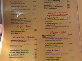 Bella Cuba menu