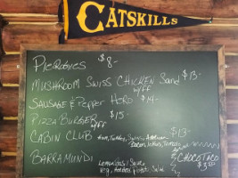 Sullions Cabin menu