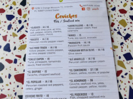 Aji Ceviche menu