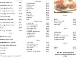 Daisy Deli menu