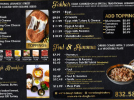 We're Dough Bakery menu