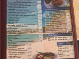 Mariscos Ensenada menu