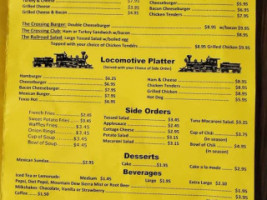 Crossing Diner menu