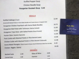 European Deli menu