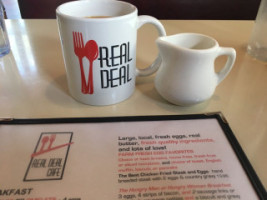 Real Deal Cafe menu