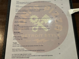 Toni's Detroit Style Pizza menu