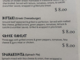 Georgio's Authentic Greek Food menu