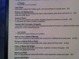 Virgilio's menu