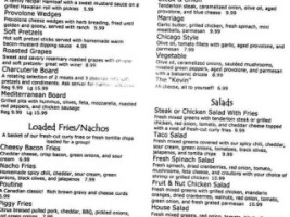 Sparky's Place menu