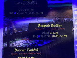 Ichiban Buffet menu