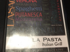 Hasta La Pasta menu