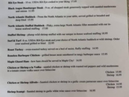 Apple Lodge Eatery menu