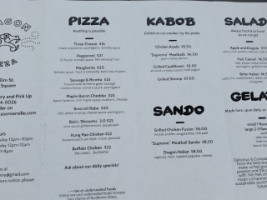 Cristo's 7 Star Pizza menu