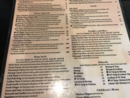 Siam Sushi menu