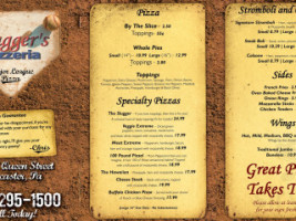 Slugger's Pizzeria menu