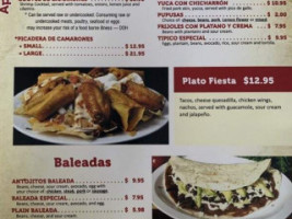 Antojitos menu