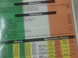 West End Pizza menu