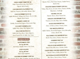 Brickyard Pub menu