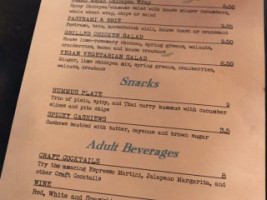 Steve's Espresso menu